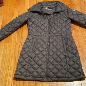 MK down car length jacket
